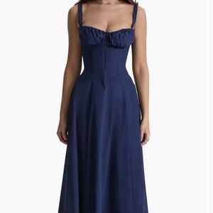House of CB Navy Midi Dress
